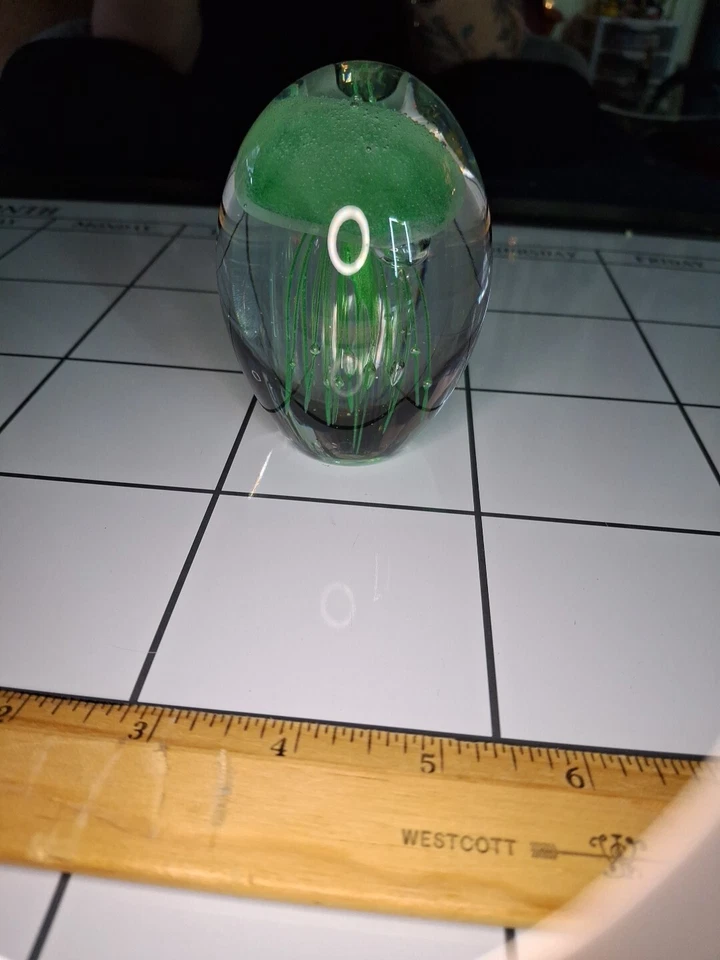 LOTE PISAPAPELES MEDUSAS DE VIDRIO ARTÍSTICO VINTAGE, brilla en la oscuridad. Foto 2 de 4