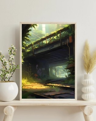 Abandoned Roads Studio Ghibli Inspired Art Print | eBay