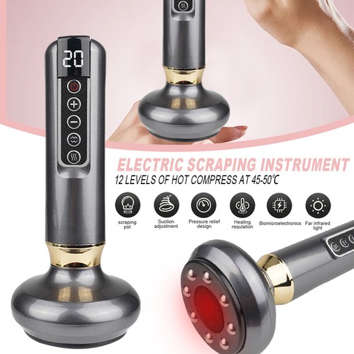 Electric Vacuum Cupping Therapy Scraping Massager Neck Back Body Gua Sha Machine - Bild 20 von 24