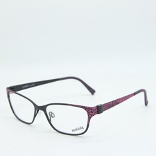 New Mad Italy Bastia X05 Black Pink Authentic Eyeglasses 52-15 New Mad Italy Bastia X05 Black Pink Authentic Eyeglasses 52-15