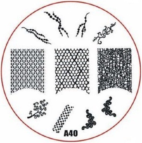 Elige 1 - Placa de imagen serie A para estampar diseños de arte en uñas metal redondo XL - Imagen 25 de 42