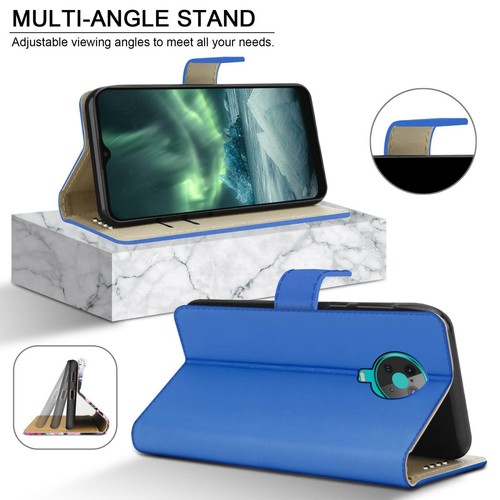 For Nokia G10 Leather Wallet Case Magnetic Flip Stand Phone Cover + Screen Guard - Picture 11 of 20