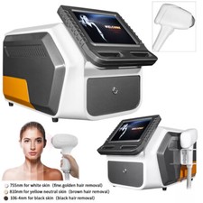 Salon 755/810/1064nm Hair Removal Permanent Skin Tightening Machine