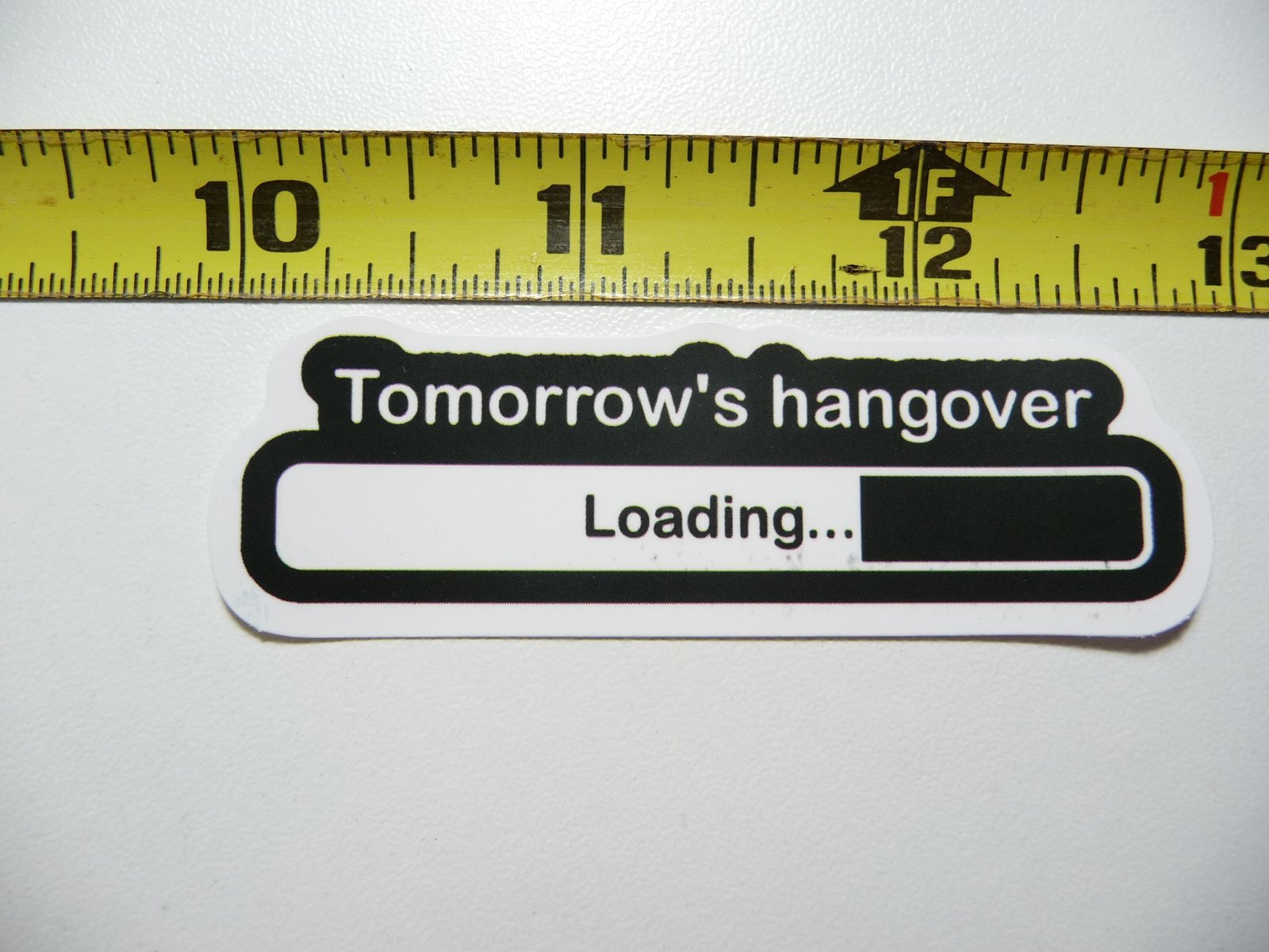 LOADING TOMORROW'S HANGOVER DECAL STICKER FUNNY DRINKING ALCOHOL SCRAPBOOKING