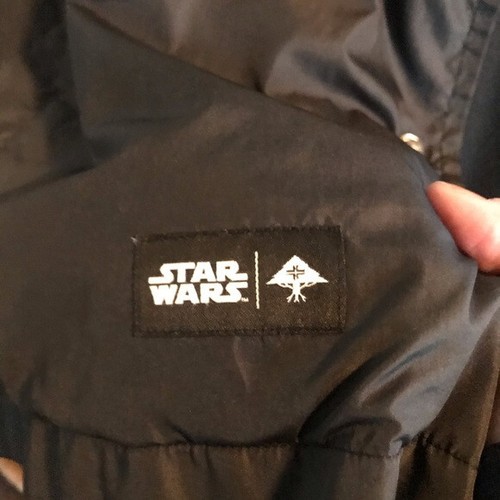 Authentic Star Wars Men's Jacket M Jacket Black Darth Vader Rain Coat Lukas Film - Picture 3 of 10