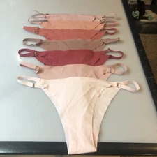 7 PAIRS & 7 COLORS SET  Microfiber Thong Panty Underwear Sissy Size small