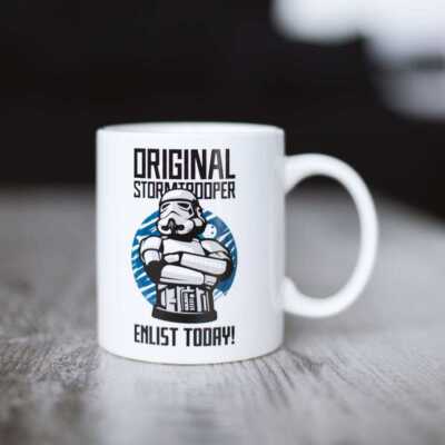 Original Stormtrooper Tasse Enlist Today weiß
