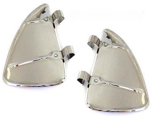 58 59 60 61 62 63 64 65 66 67 68 Chevy Impala Vent Window Stainless Breezies New - Picture 1 of 2