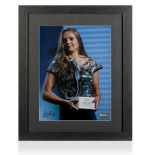 Lieke Martens Signed Photo In Black Wooden Frame: UEFA Women's Player of the Yea