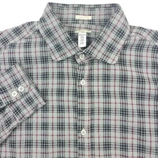 $425 Massimo Alba Round Collar Canary Button Up Shirt in Gray Mens Size Medium