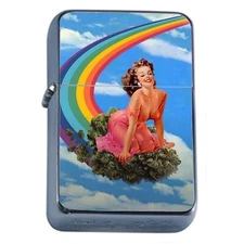 MJ Pinup Rainbow Oil Lighter