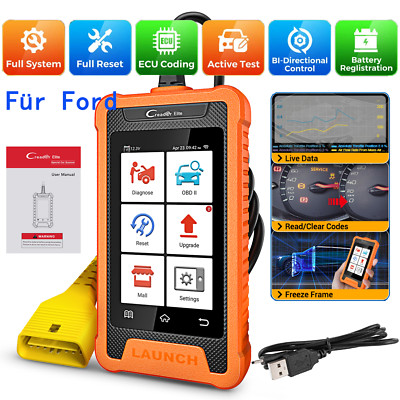 2026 LAUNCH Creader Elite OBD2 Diagnosegerät Scanner ECU All system Für Ford