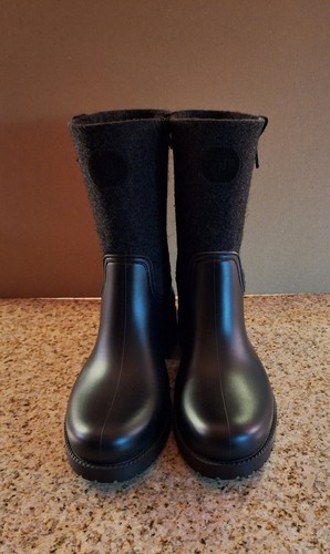 MARC O’POLO Gummi-Stiefel mit Filz in schwarz, Gr. 40 - Bild 3 von 5