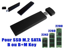 M2 2240 2242 2280 To USB3 Adapter - Aluminum Case - For M.2 SATA