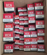 Lot of 42 Vintage Assorted RCA Vacuum Tubes - Most NIB