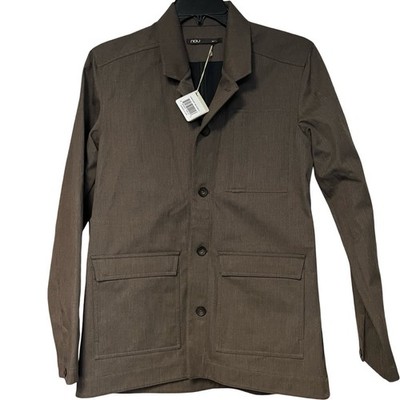 NWT Nau Atelier Blazer Men's Dark Brown Tobac Heather Size Medium