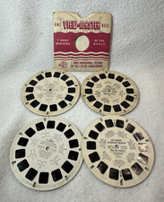 Lot of 4 Vintage View-Master Reels - St. Louis Zoo, R.Rogers, Santa Clara, Ghost