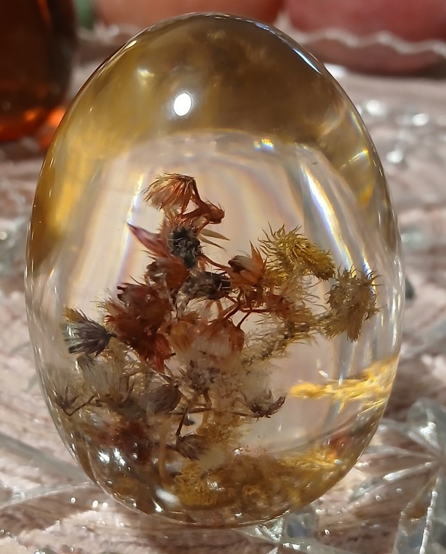 Collectible Lucite Egg