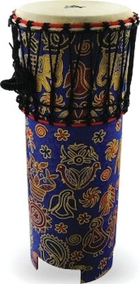 IQ Plus Music Tribal Series Junior Ngoma Drum Blue Elephant Artwork