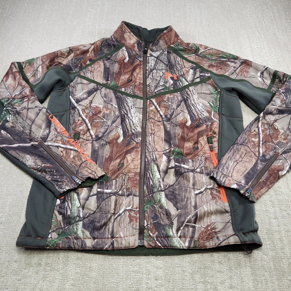 Chaqueta de Caza Under Armour Hombres Grande Realtree Camuflada Forrada de Vellón Control de Olores Foto 2 de 4