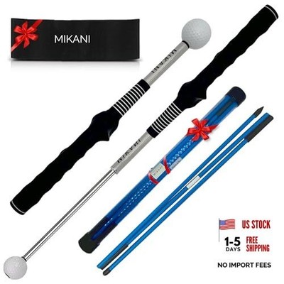  Retractable Golf Swing Training Aid - Click Stick Swing Training with Golf 