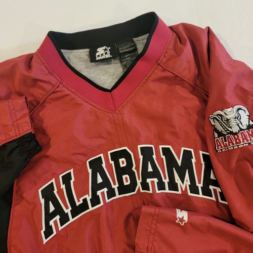 Vintage Starter Alabama Crimson Tide Pullover Windbreaker Jacket Mens Medium M - Image 1