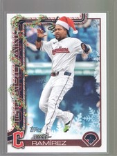 2025 Topps Holiday - Holiday Variation Jose Ramirez #H195 Santa Hat - Guardians