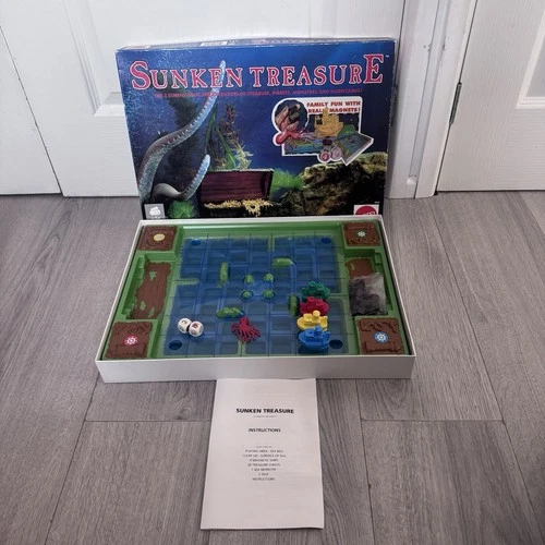 Sunken Treasure Board Game Vintage Mattel 1991 Complete