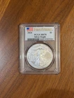2024 Silver Eagle PCGS MS70 First Strike $1 American Eagle .999 Fine Silver Flag
