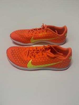 Nike Zoom Rival XC 5 MENS Total Orange Volt track shoes No Cleats Size 12 NWOB