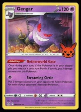 Gengar 066/196 Holo rara carta Pokémon trucco o scambio