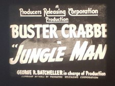JUNGLE MAN 1941 16MM B/W SOUND CINE FILM FEATURE BUSTER CRABBE
