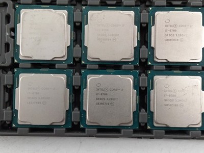 LOT OF 6 INTEL CORE i7-8700 SR3QS PROCESSORS (PR814)