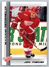2000-01 Be A Player Memorabilia Jiri Fischer #298 Detroit Red Wings Hockey