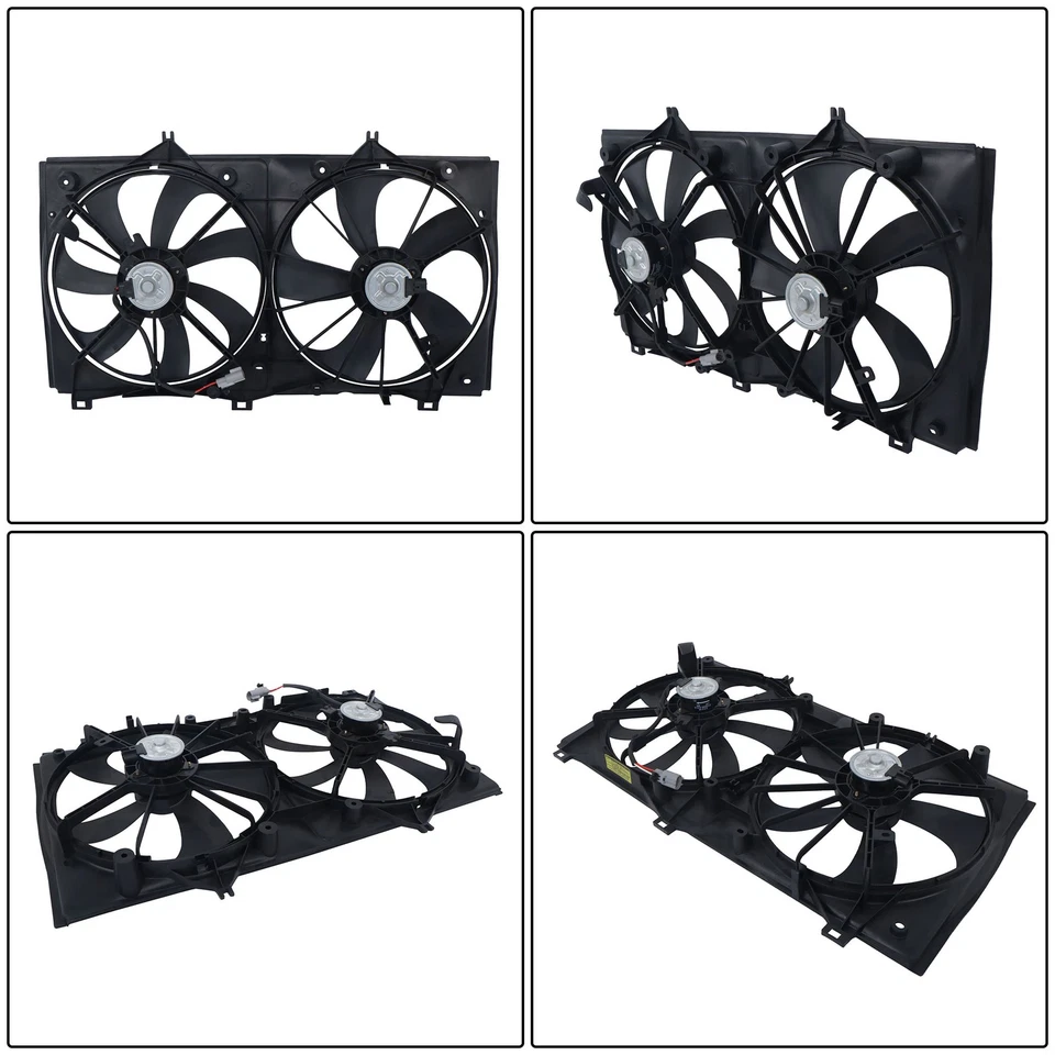 Conjunto de ventilador de refrigeración del radiador 621411 16361-0V410 para Toyota Venza Camry 2,5 2,7 L Foto 3 de 4