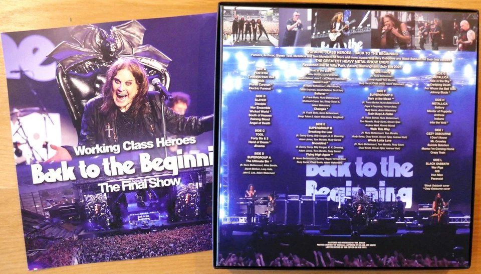 Back to the beginning BLACK SABBATH OZZY OSBOURNE METALLICA rare 5 LP LIVE METAL - Image 4 of 4