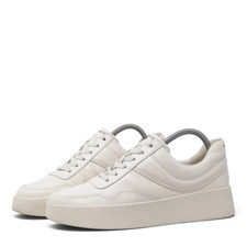 Vince Womens Warren Court Shoes Sneakers White Leather Platform Lace Up 8
