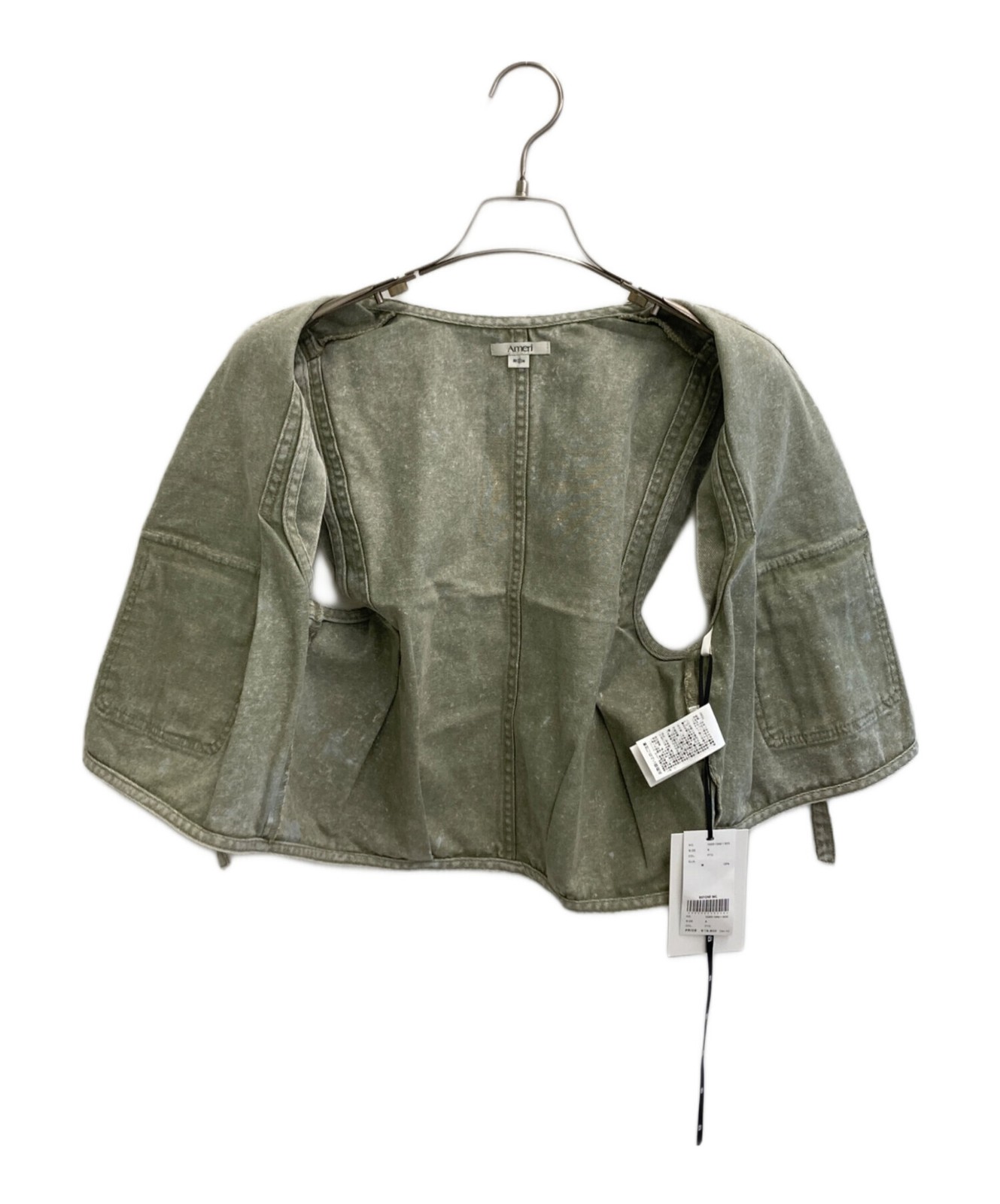 Ameri Compact Fade Denim Vest/ Green/ Size Small/… - image 4