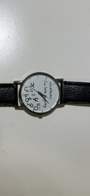 Novelty 'I'm Already Running Late' Watch - Funny Quote Wristwatch