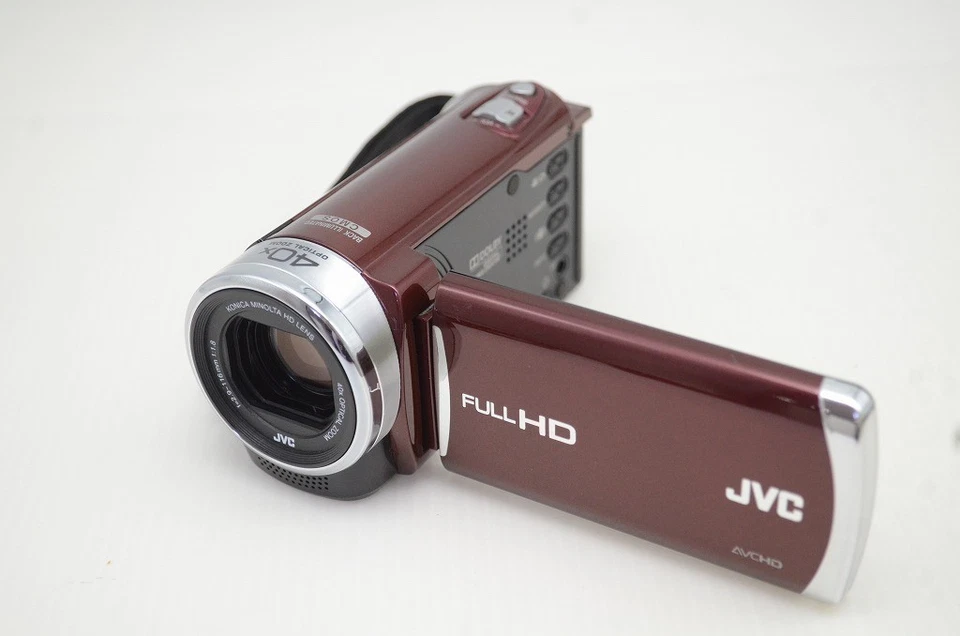 JVC Everio GZ-E117 High Vision Memory Movie Video Camera Camcorder Red #251030m - Image 2 of 4