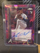 2025 Topps Chrome - (RC) Hurston Waldrep #RA-HW Purple Speckle Refractor # /299