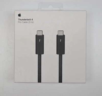 Apple - Thunderbolt 4 Pro Cable (3m) - Black BRAND NEW SEALED