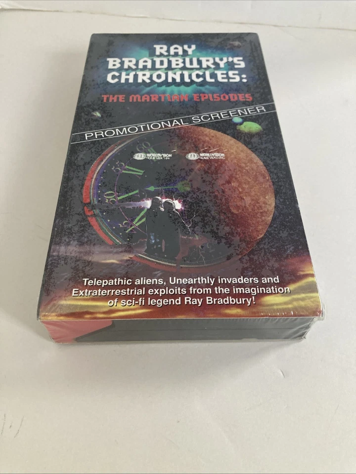 Sealed VHS 1993 Rare Promotional screener Ray Bradbury Martian Episodes sci-fi Foto 2 de 4