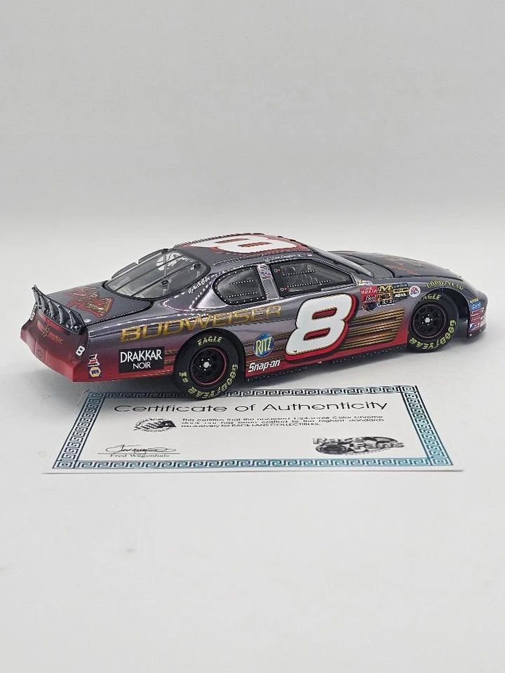 Dale Earnhardt Jr #8 Bud / Staind Chevy - 2003 COLOR CHROME ARC 1:24th diecast - Image 4 of 4