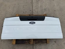 2020-2022 Ford F250 F350 Factory Tailgate Oxford White NO STEP w/ Camera Hole