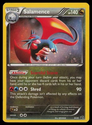 Salamence 8/20 Holo Rare Dragon Vault Pokemon Holo Lightly Played