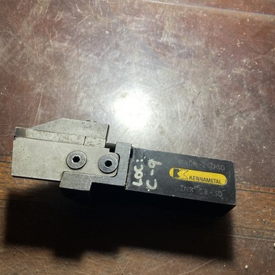 Kennametal Lathe Tool Holder, KBCR-20D3D, Groove Tool, Used 1.25X1.25 (M23)