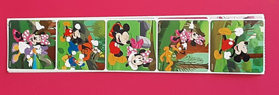 STICKERS: 5 Mickey Mouse Disney Stickers, 2.5'' x 2.5'' each, Party Favors