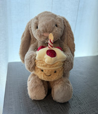 Jellycat Bashful Beige Bunny Birthday BAS3BEBB - Authentic