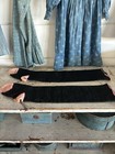 Circa 1920's  Pennsylvania  Amish  Child Wool Long Stockings Black Peach Green — photo 7